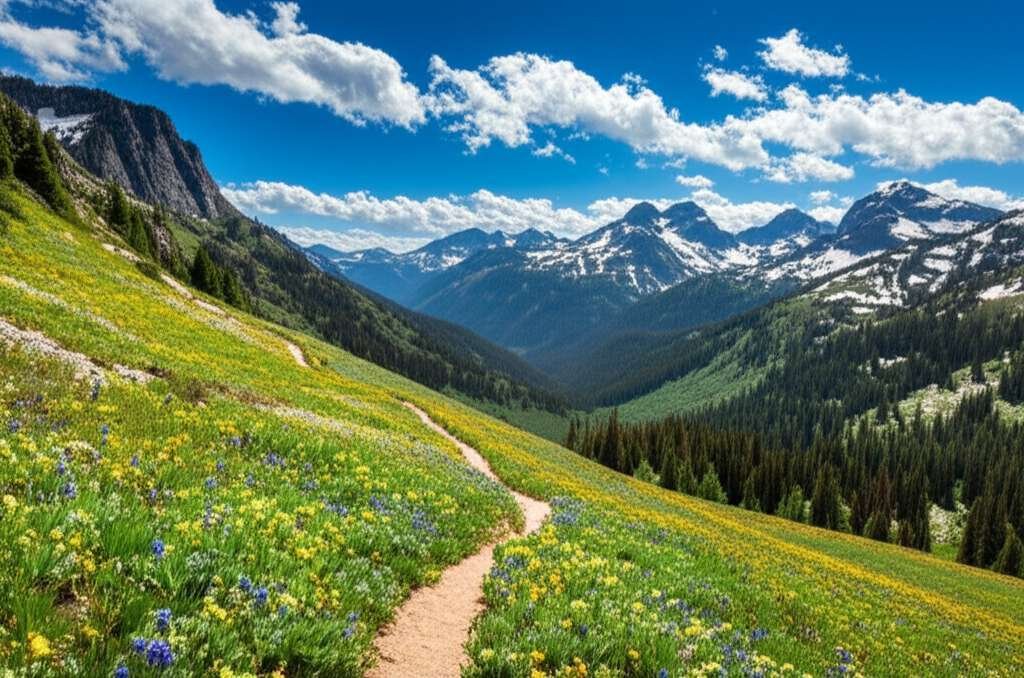 Generate a high-quality, relevant image prompt for an article about: 15 Incredible Idaho Adventures