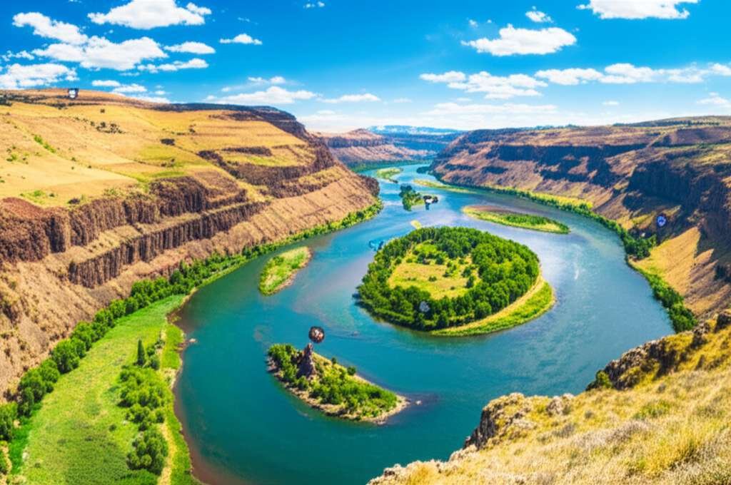 Generate a high-quality, relevant image prompt for an article about: 10 Rivers in Idaho: Explore Ama