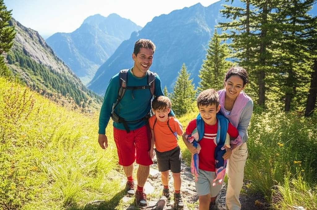 Generate a high-quality, relevant image prompt for an article about: 9 Family Attractions In Idaho: