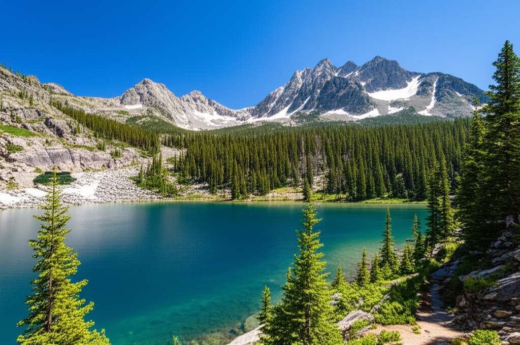 Generate a high-quality, relevant image prompt for an article about: 8 State Parks In Idaho: Amazing