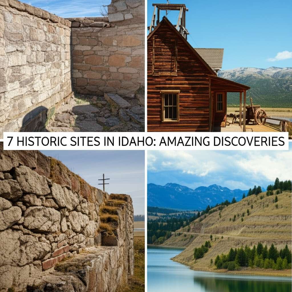 Generate a high-quality, relevant image prompt for an article about: 7 Historic Sites In Idaho: Amaz