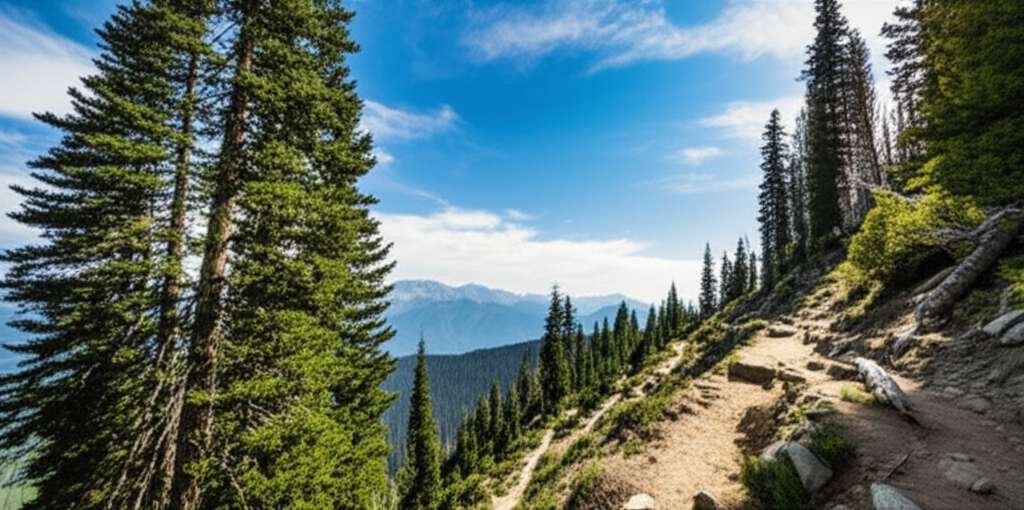 Generate a high-quality, relevant image prompt for an article about: 6 National Forests In Idaho: Am