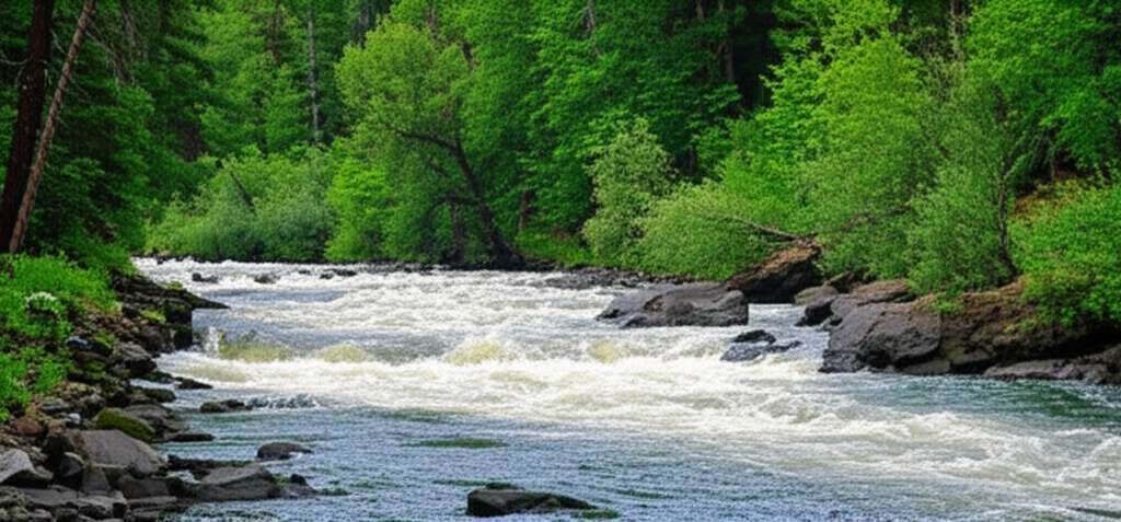 Generate a high-quality, relevant image prompt for an article about: 10 Rivers in Idaho: Thrilling A