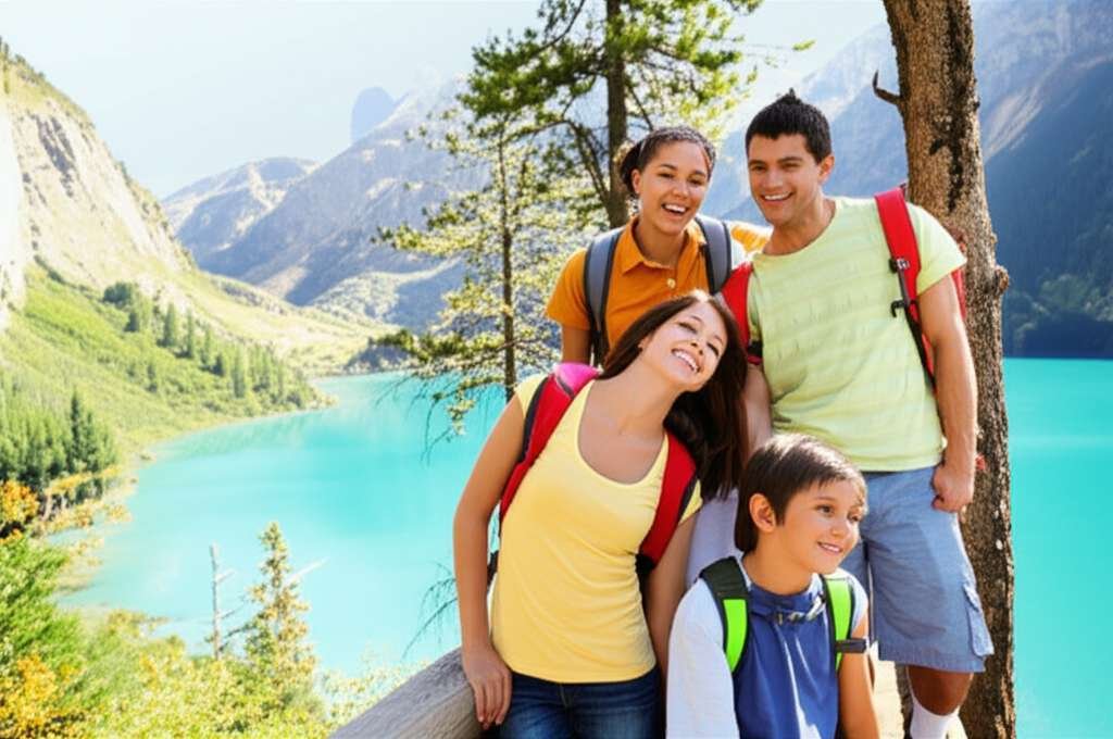 Generate a high-quality, relevant image prompt for an article about: 9 Family Attractions In Idaho: