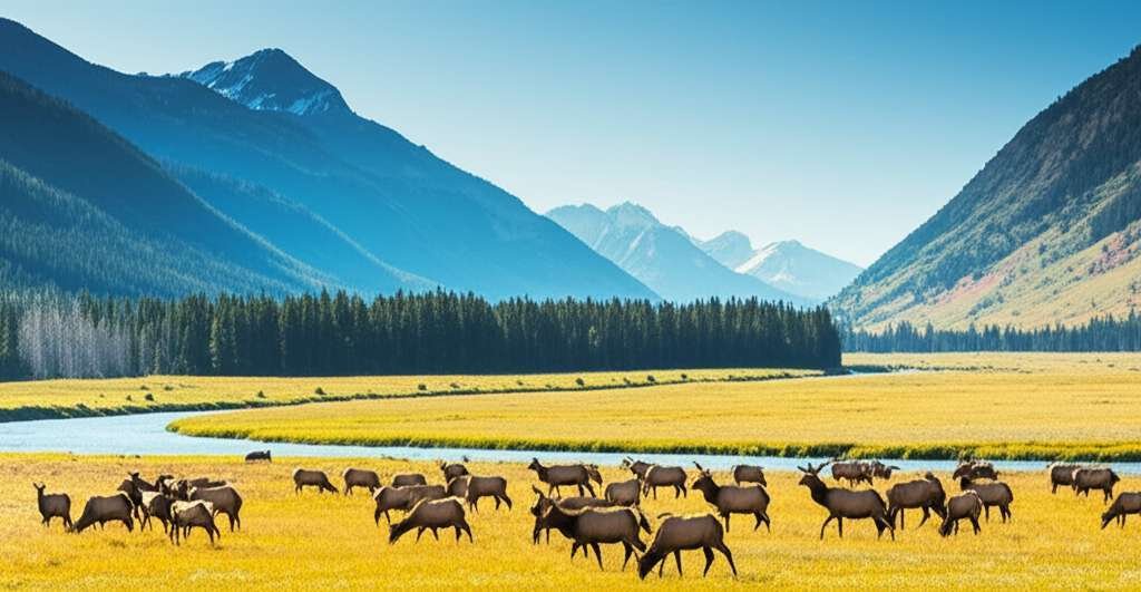 Generate a high-quality, relevant image prompt for an article about: 12 Wildlife Tours In Idaho: Ama