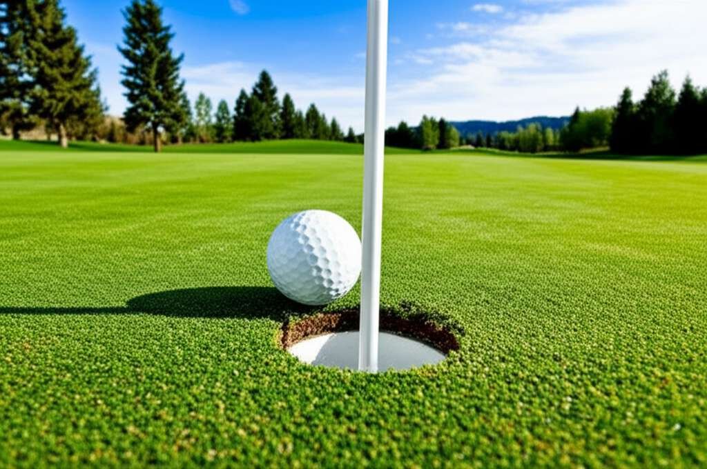 Generate a high-quality, relevant image prompt for an article about: 6 Golf Courses In Idaho: Amazin