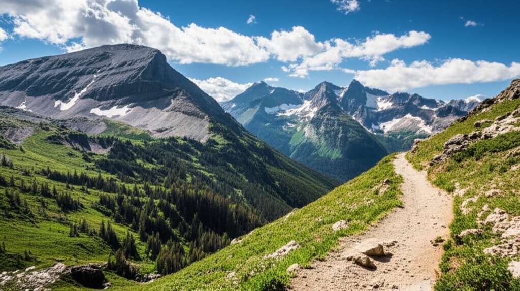 Generate a high-quality, relevant image prompt for an article about: 10 Backpacking Trails In Idaho: