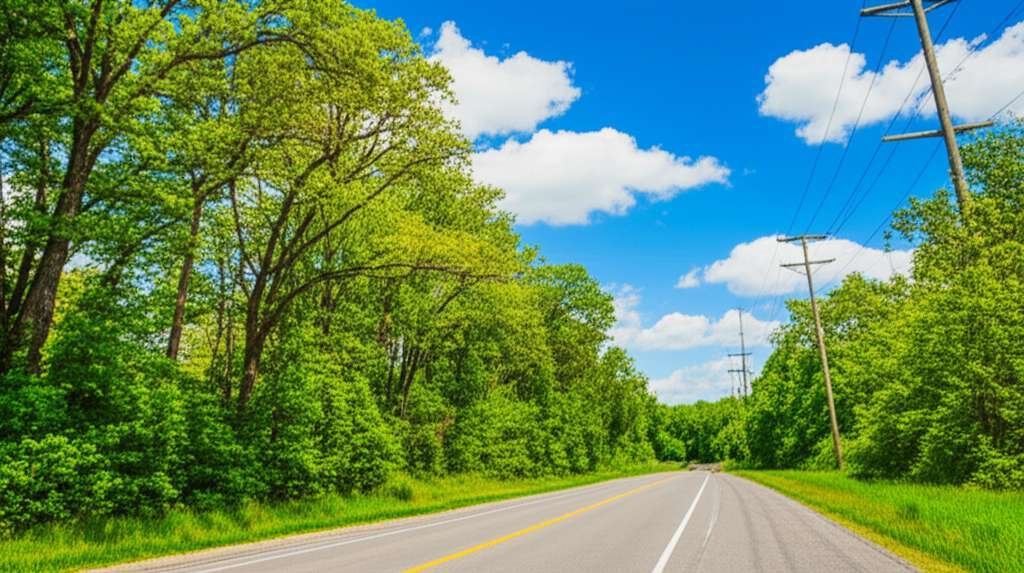 Generate a high-quality, relevant image prompt for an article about: 12 Scenic Drives In Illinois: B