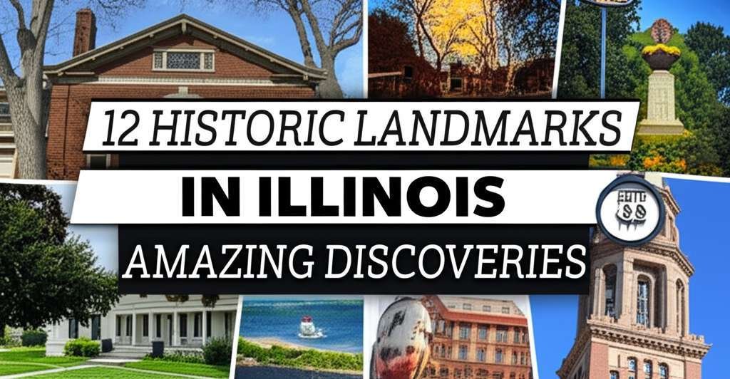 Generate a high-quality, relevant image prompt for an article about: 12 Historic Landmarks In Illino