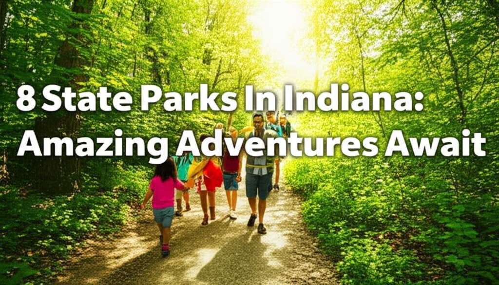 Generate a high-quality, relevant image prompt for an article about: 8 State Parks In Indiana: Amazi