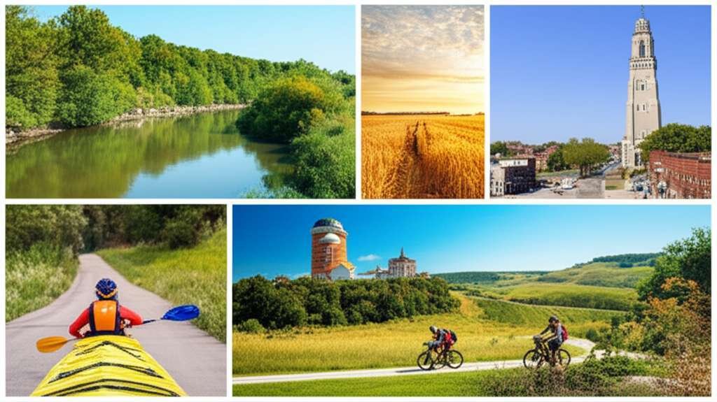 Generate a high-quality, relevant image prompt for an article about: 15 Things To Do In Iowa: Amazin