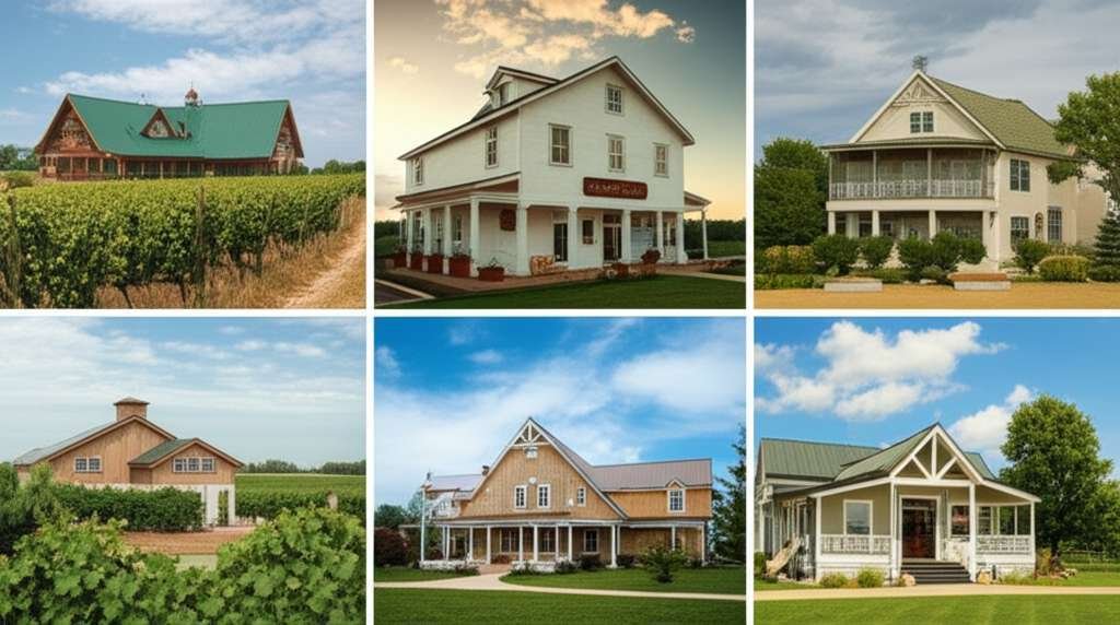 Generate a high-quality, relevant image prompt for an article about: 6 Wineries in Iowa: Amazing Hid