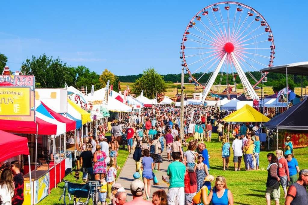 Generate a high-quality, relevant image prompt for an article about: 7 Festivals In Iowa: Amazing Su