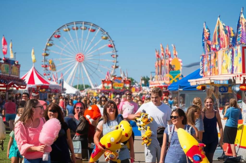 Generate a high-quality, relevant image prompt for an article about: 8 Amazing Fairs & Festivals In