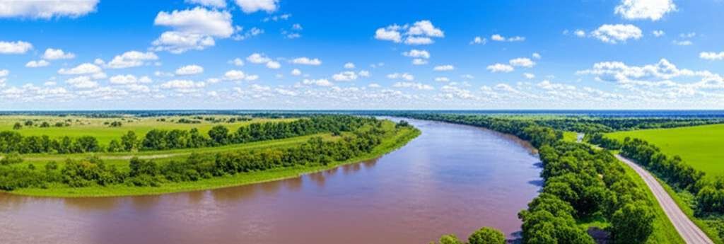 Generate a high-quality, relevant image prompt for an article about: 6 Rivers In Kansas: Amazing Wat
