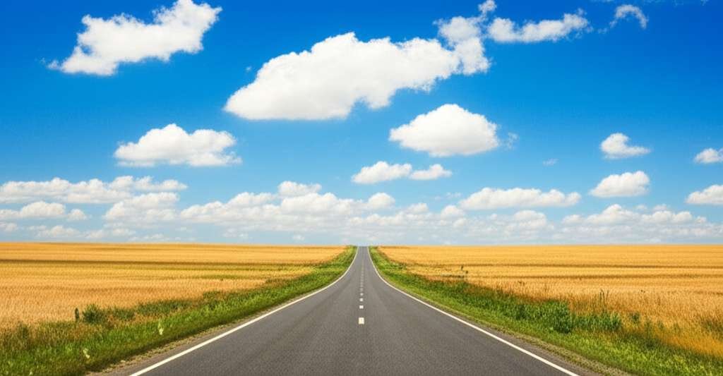 Generate a high-quality, relevant image prompt for an article about: 12 Scenic Drives in Kansas: Epi