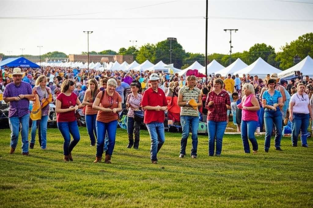 Generate a high-quality, relevant image prompt for an article about: 7 Festivals in Kansas: Amazing