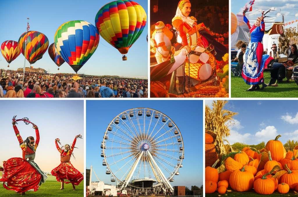 Generate a high-quality, relevant image prompt for an article about: 7 Festivals in Kansas: Amazing