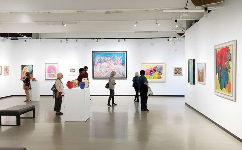 Generate a high-quality, relevant image prompt for an article about: 12 Art Galleries in Kansas: Ama