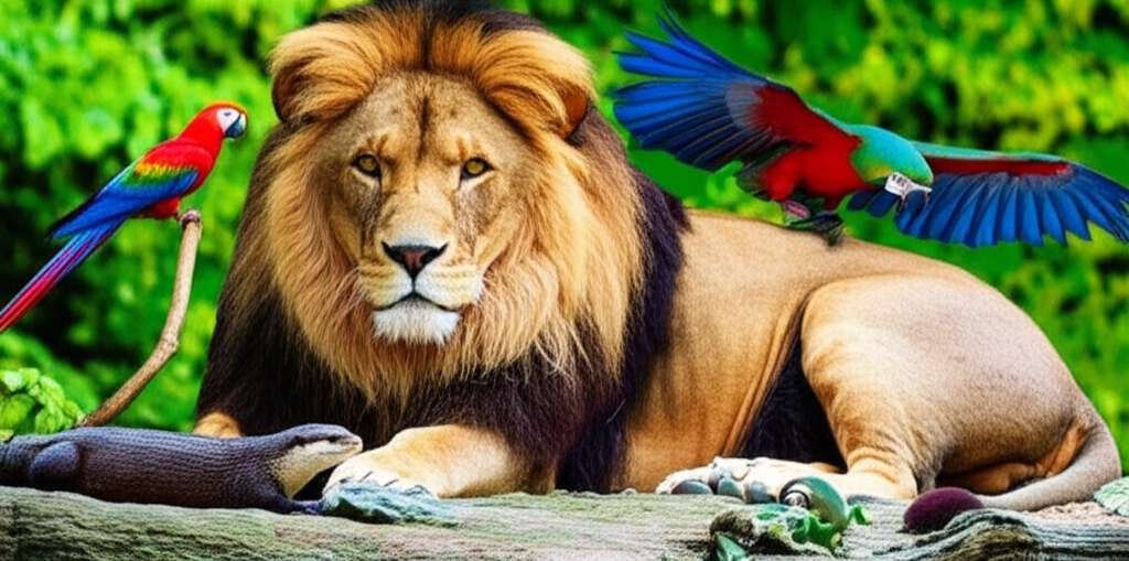 Generate a high-quality, relevant image prompt for an article about: 10 Zoos in Kansas: Amazing Anim