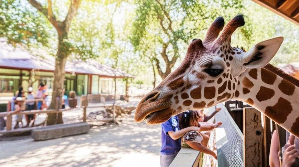 Generate a high-quality, relevant image prompt for an article about: 10 Zoos in Kansas: Amazing Anim