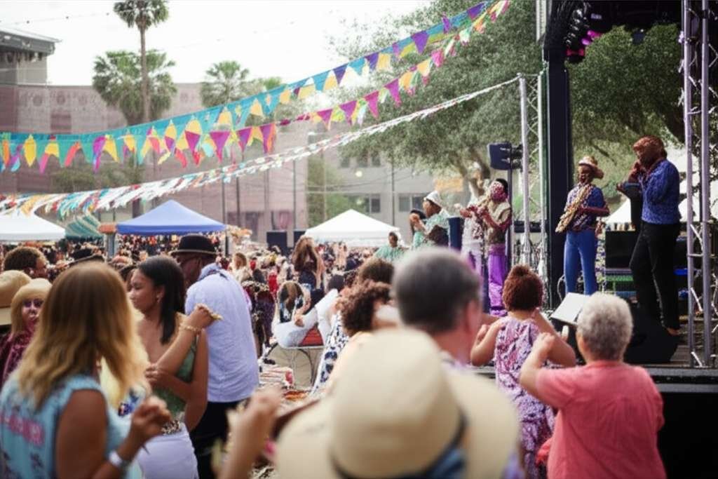 Generate a high-quality, relevant image prompt for an article about: 7 Festivals In Louisiana: Amazi