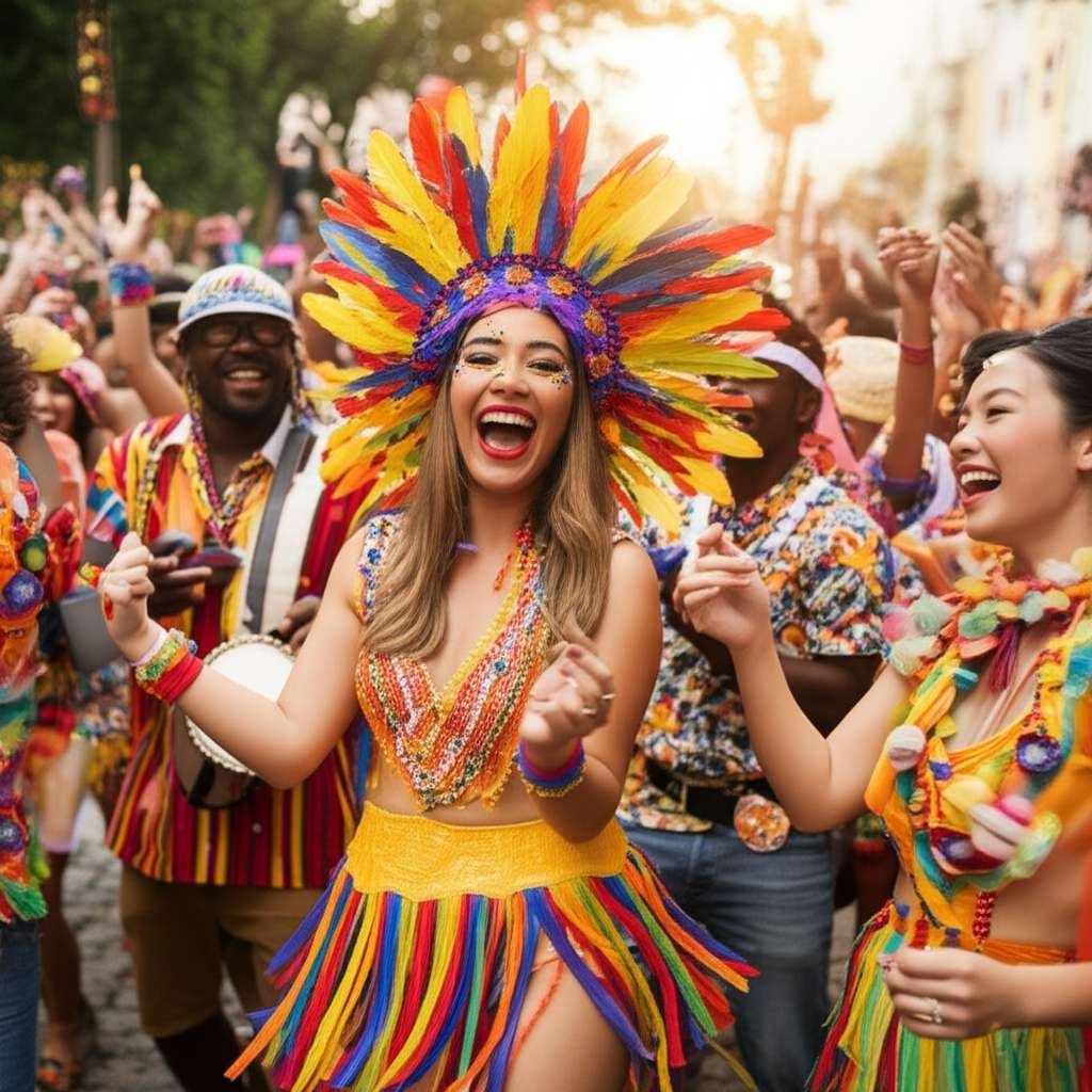 Generate a high-quality, relevant image prompt for an article about: 7 Festivals In Louisiana: Amazi