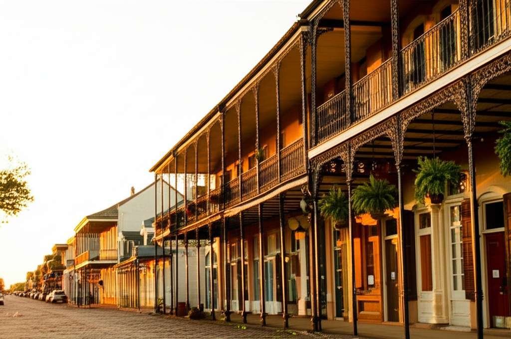 Generate a high-quality, relevant image prompt for an article about: 9 Historic Towns In Louisiana: