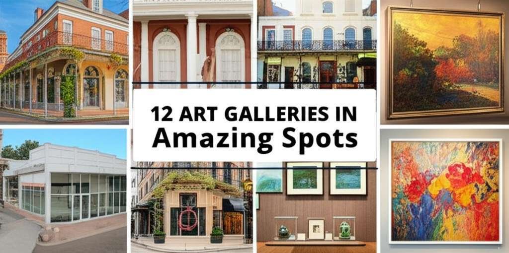 Generate a high-quality, relevant image prompt for an article about: 12 Art Galleries in Louisiana: