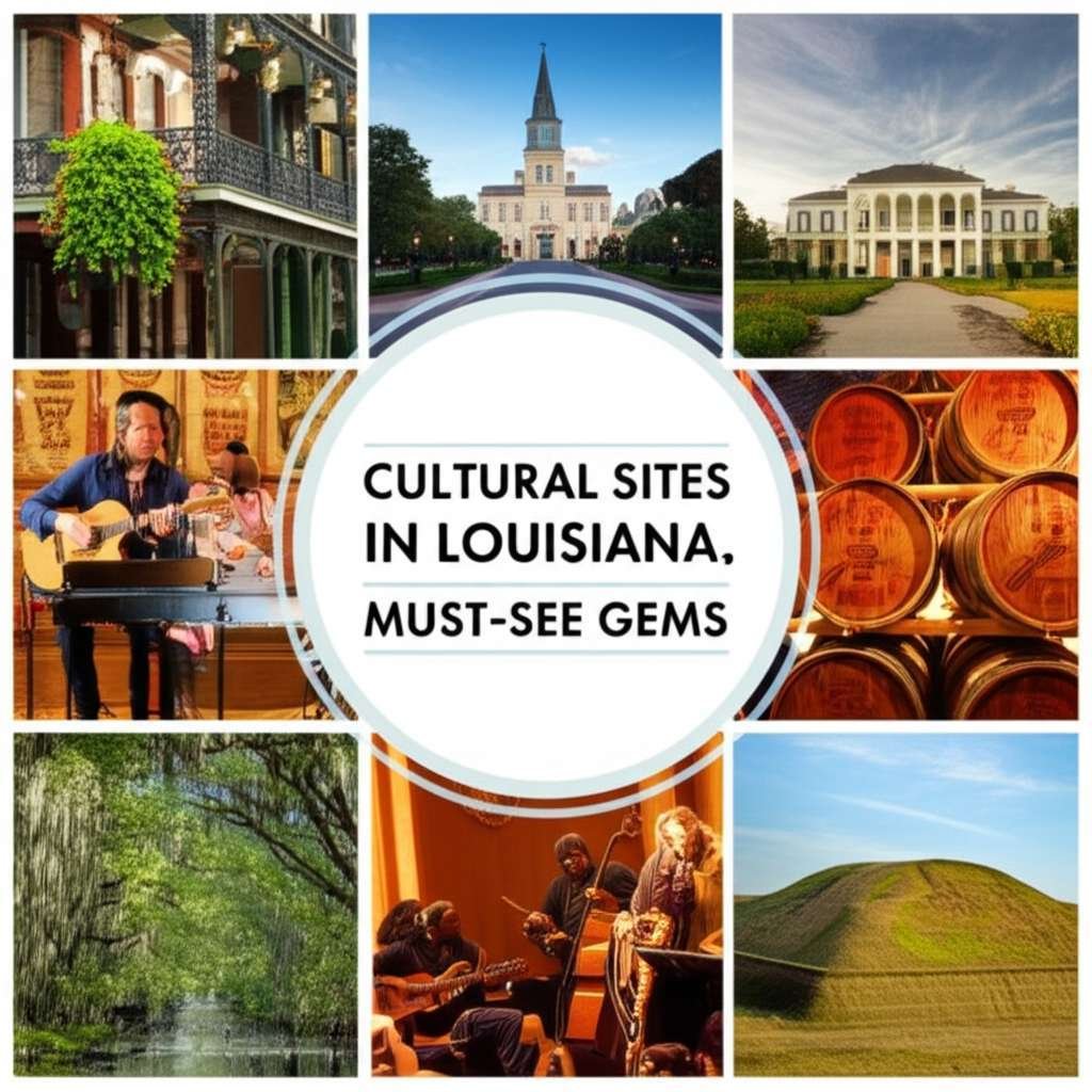 Generate a high-quality, relevant image prompt for an article about: 8 Cultural Sites In Louisiana: