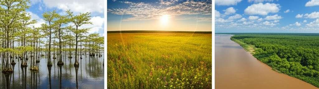 Generate a high-quality, relevant image prompt for an article about: 7 Stunning Louisiana Outdoor Ad