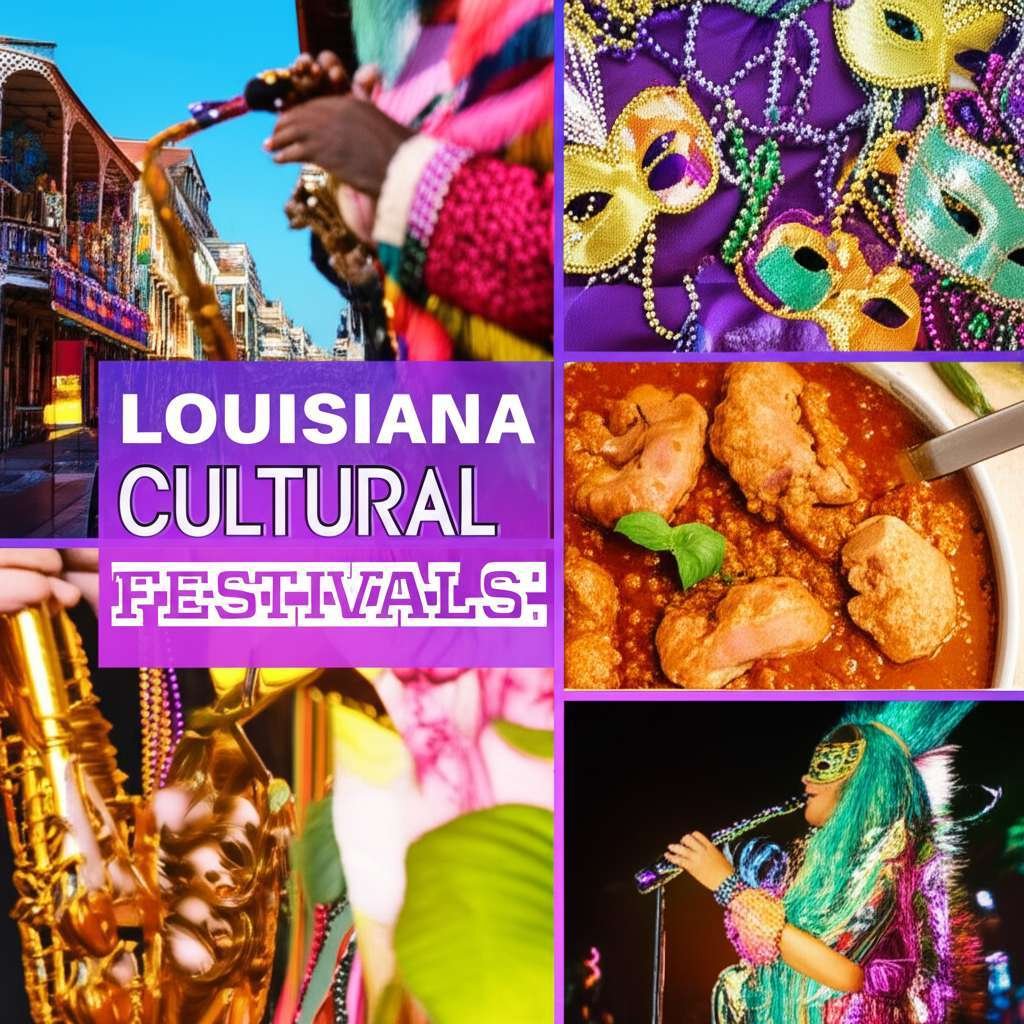 Generate a high-quality, relevant image prompt for an article about: Best 10 Louisiana Cultural Fest