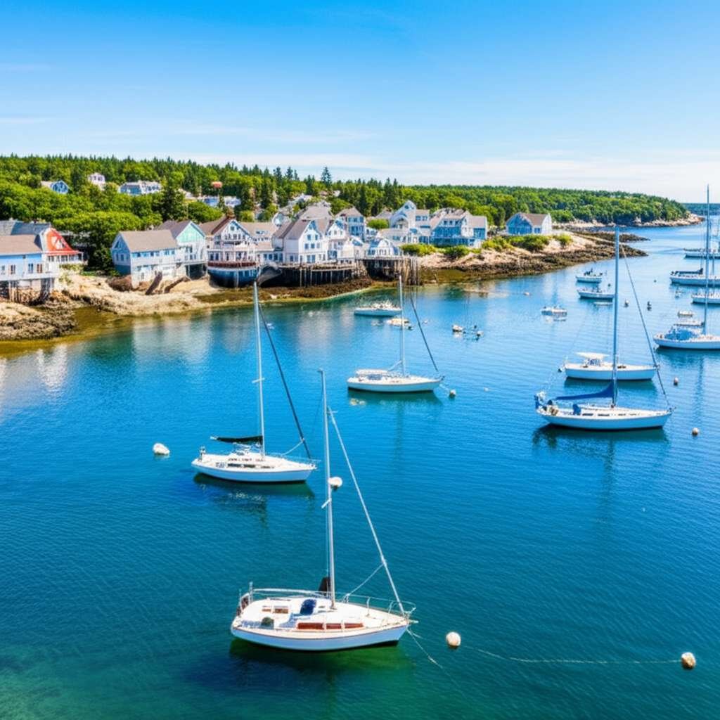 Generate a high-quality, relevant image prompt for an article about: 10 Weekend Getaways In Maine: A