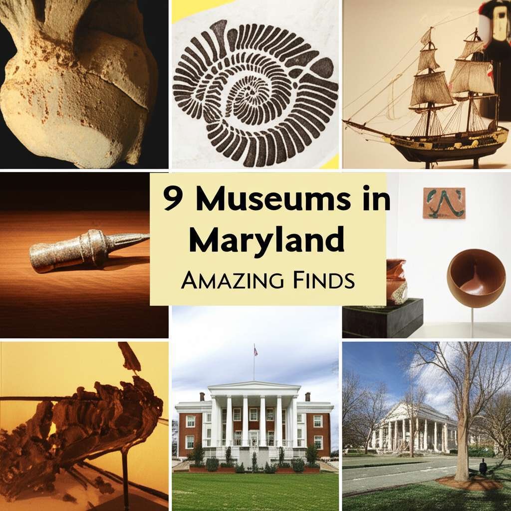 Generate a high-quality, relevant image prompt for an article about: 9 Museums in Maryland: Amazing