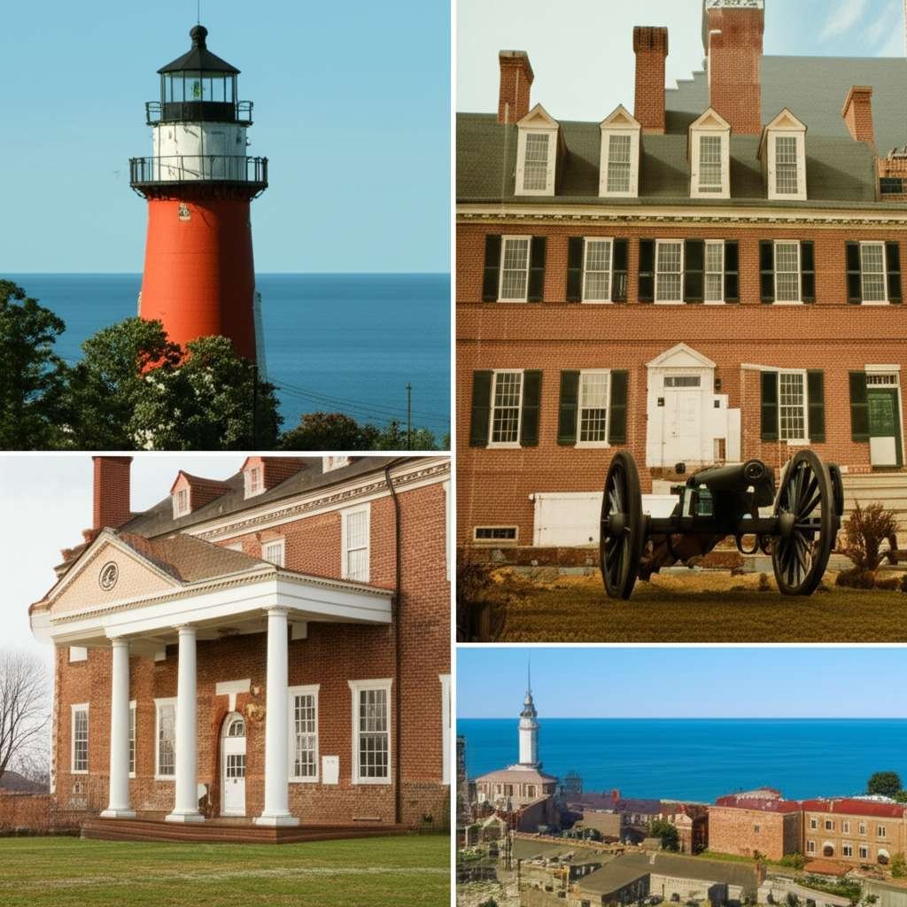 Generate a high-quality, relevant image prompt for an article about: 10 Historic Sites in Maryland: