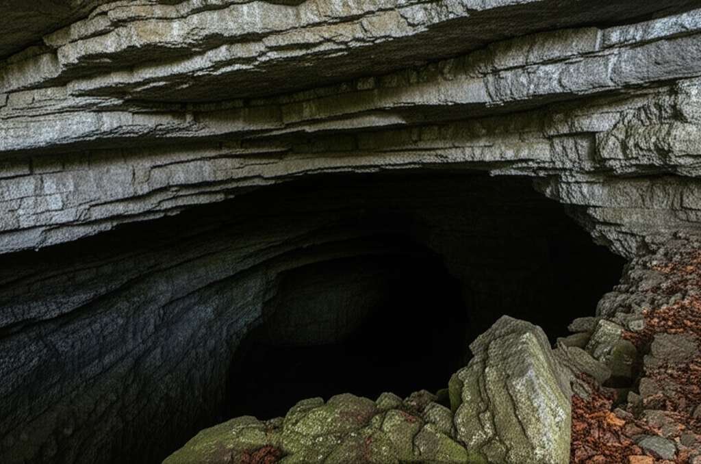 Generate a high-quality, relevant image prompt for an article about: 5 Caves in Maryland: Terrifying