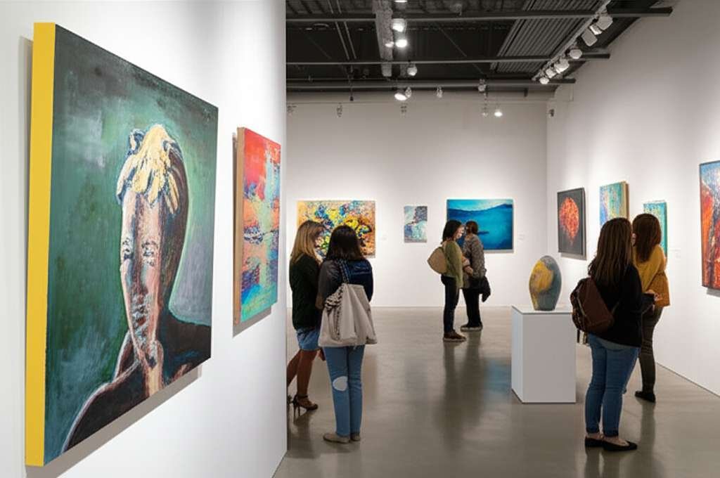 Generate a high-quality, relevant image prompt for an article about: 12 Art Galleries in Maryland: A