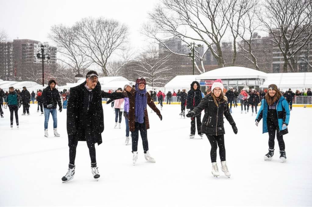 Generate a high-quality, relevant image prompt for an article about: 12 Winter Activities In Marylan