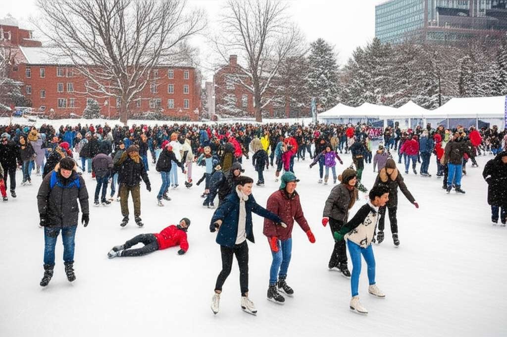 Generate a high-quality, relevant image prompt for an article about: 12 Winter Activities In Massach