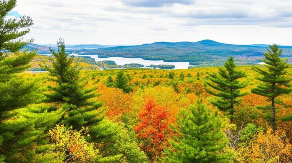 Generate a high-quality, relevant image prompt for an article about: 8 National Forests In Massachus