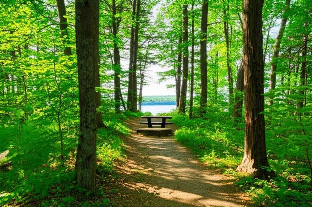 Generate a high-quality, relevant image prompt for an article about: 8 National Forests In Massachus