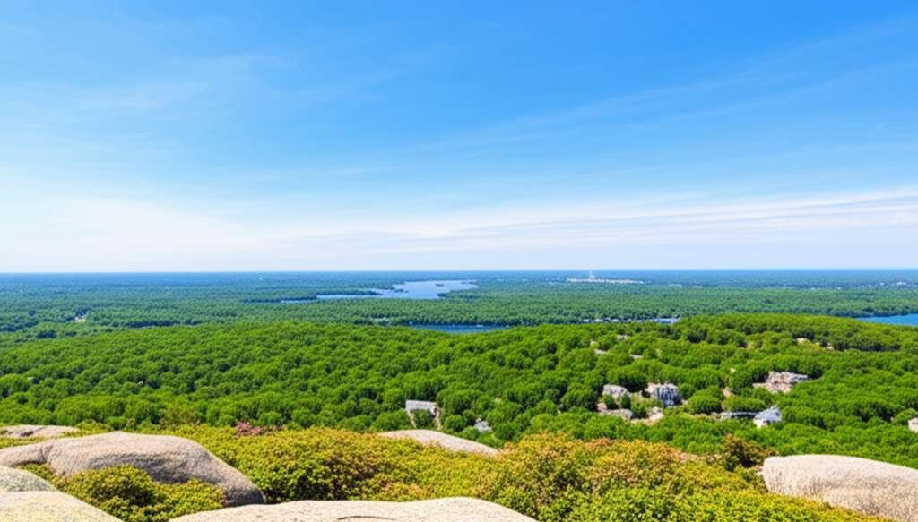 Generate a high-quality, relevant image prompt for an article about: 10 Weekend Getaways In Massachu