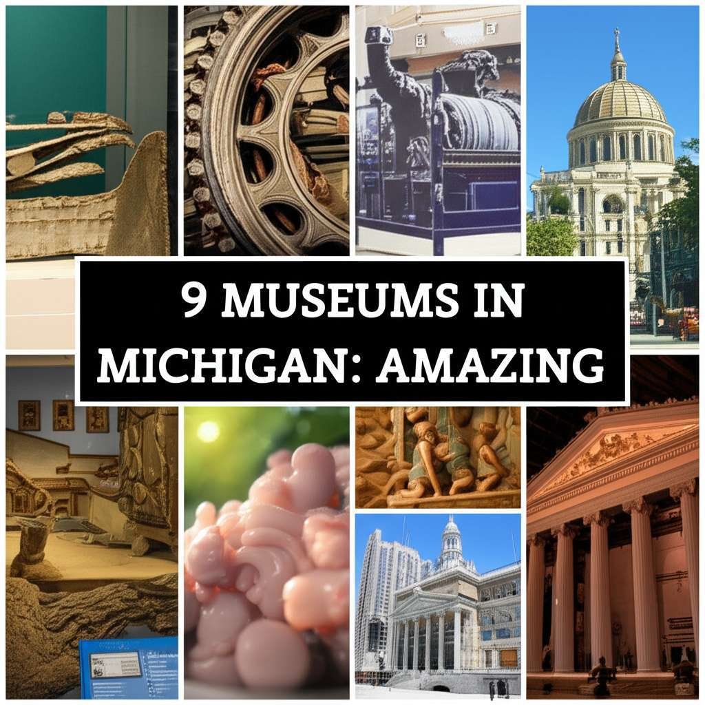 Generate a high-quality, relevant image prompt for an article about: 9 Museums in Michigan: Amazing