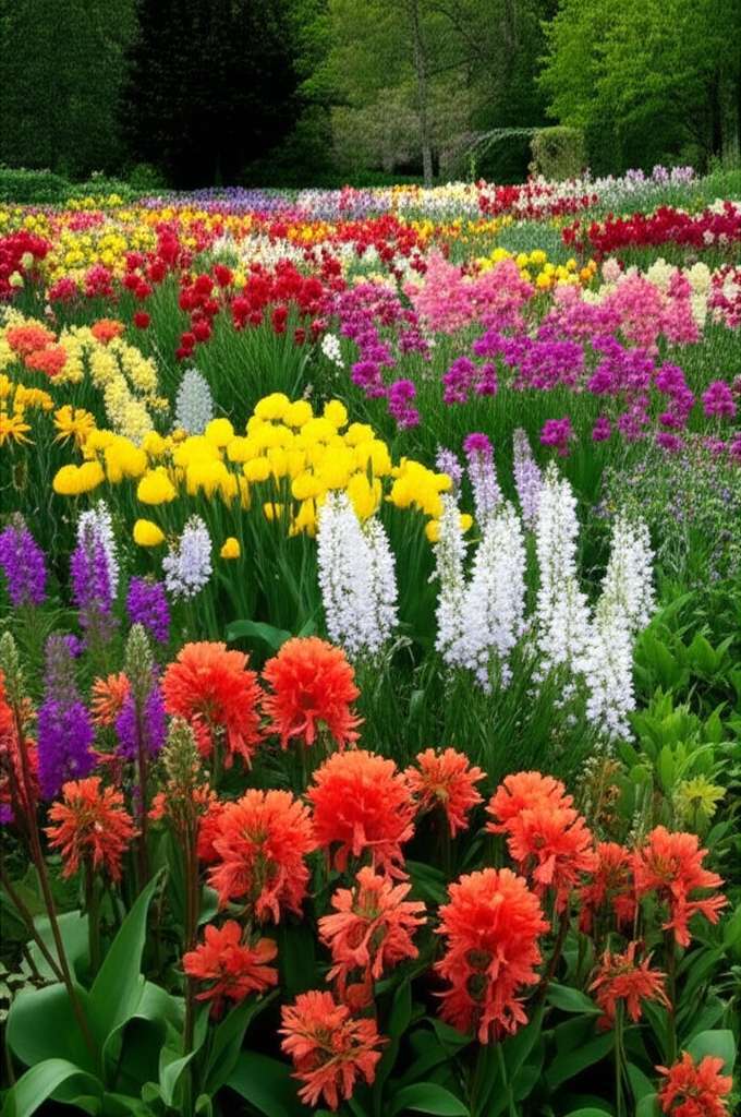 Generate a high-quality, relevant image prompt for an article about: 8 Gardens in Michigan: Breathta