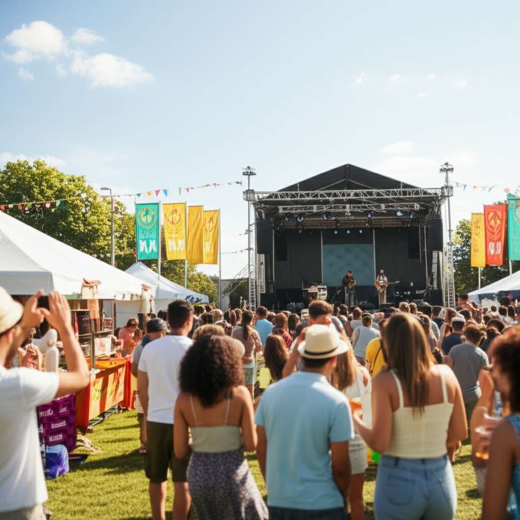 Generate a high-quality, relevant image prompt for an article about: 7 Festivals In Michigan: Amazin