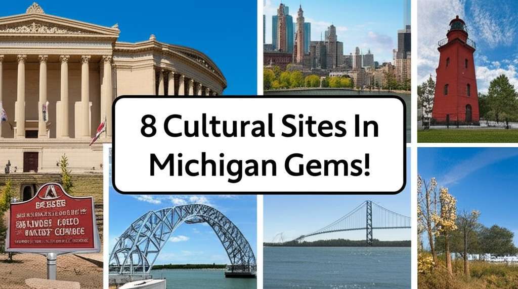 Generate a high-quality, relevant image prompt for an article about: 8 Cultural Sites In Michigan: M