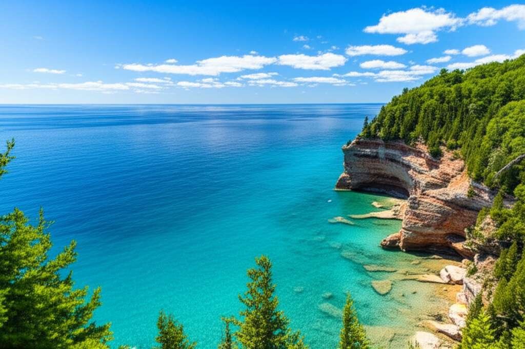Generate a high-quality, relevant image prompt for an article about: 10 Stunning Michigan Photograph