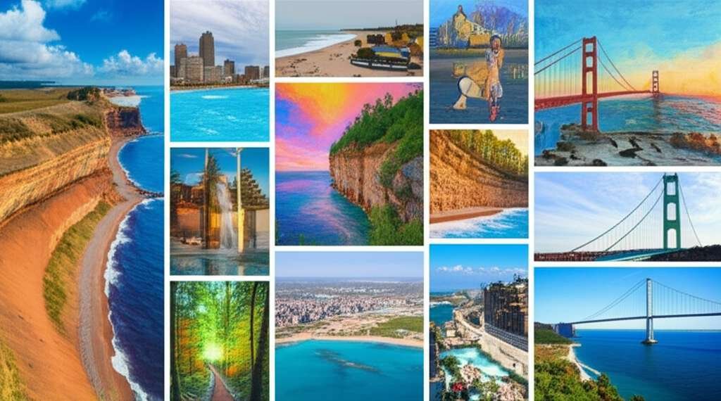 Generate a high-quality, relevant image prompt for an article about: 10 Stunning Michigan Photograph