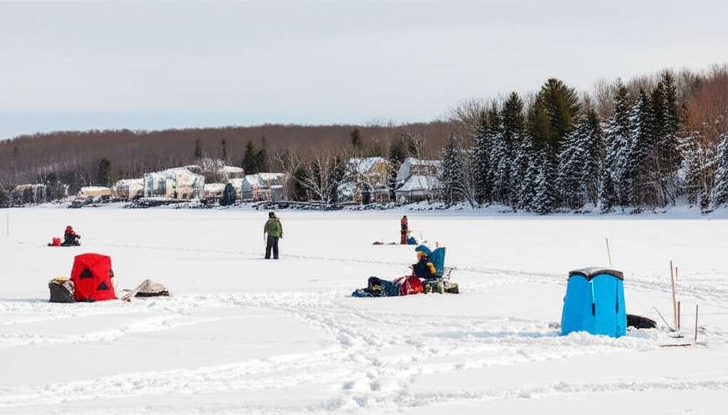Generate a high-quality, relevant image prompt for an article about: 12 Winter Activities In Michiga