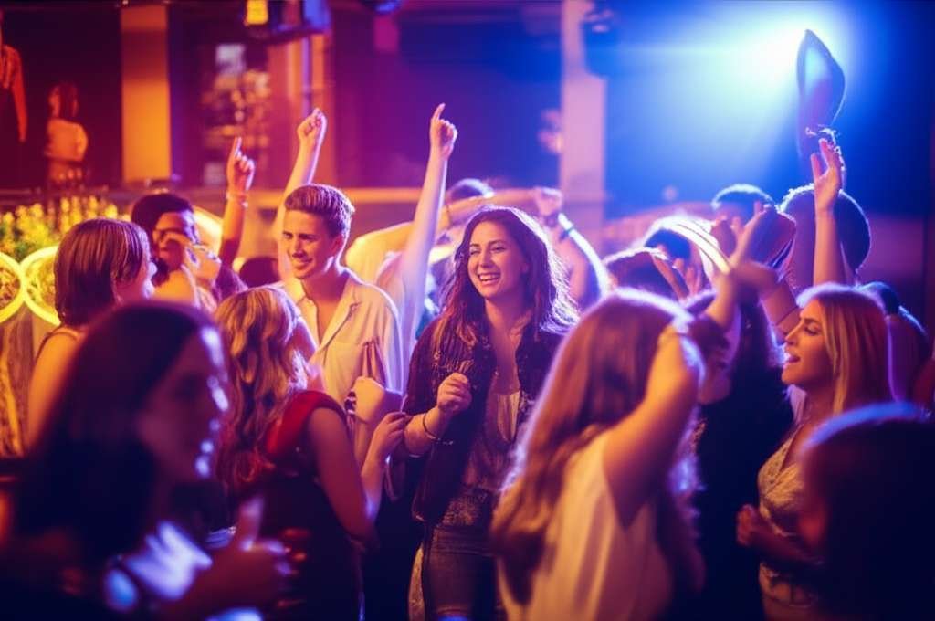 Generate a high-quality, relevant image prompt for an article about: 7 Nightlife Spots In Michigan: